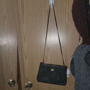 Vintage Etienne Aigner Navy Blue Leather Handcrafted Shoulder Bag